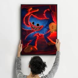 Anime Games Poppy Playtime Anime Posters Sticky Waterproof Paper Sticker Coffee House Bar Kawaii Room Decor