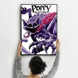 Anime Games Poppy Playtime Anime Posters Sticky Waterproof Paper Sticker Coffee House Bar Kawaii Room Decor
