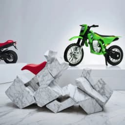 Simulation Off-Road Motorcycle Model Toy Alloy Metal Sliding Function Collectible Children's Gift