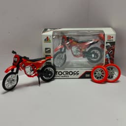 Simulation Off-Road Motorcycle Model Toy Alloy Metal Sliding Function Collectible Children's Gift
