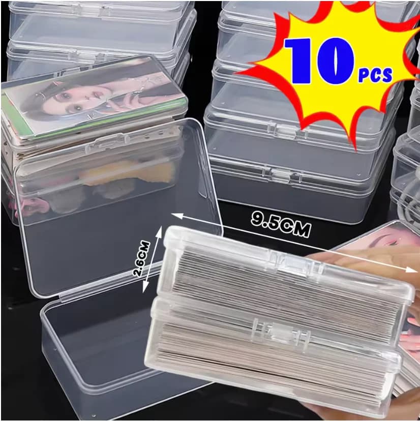 3/5/10Pcs Plastic Boxes Playing Cards Container Storage Case Packing Poker Game Card Box Board Games Card Organizer