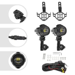 1 Pair Motorcycle Fog Light Additional Headlights, 2Pcs Universal LED Spotlights 6000K 40W for BMW R1200GS F800GS F700GS F650FS