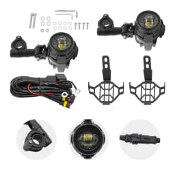 1 Pair Motorcycle Fog Light Additional Headlights, 2Pcs Universal LED Spotlights 6000K 40W for BMW R1200GS F800GS F700GS F650FS
