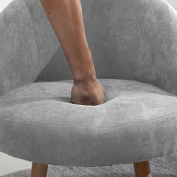 BonChoice Set of 2 Small Accent Tub Chairs Occasional Lounge Sofa for Living Room Bedroom, Upholstered Chair with Solid Wood Leg