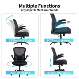 Office Chair, Breathable Mesh Swivel Desk Chair, Lumbar Back Support Ergonomic Office Chair, Computer Chair Office Chairs