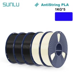 SUNLU 5KG 3D AntiString PLA/PLA Meta/High Speed PLA Filament 1.75mm 1KG/Roll 3D Printer Neatly Wound 3D Filament for 3D Printer