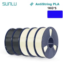 SUNLU 5KG 3D AntiString PLA/PLA Meta/High Speed PLA Filament 1.75mm 1KG/Roll 3D Printer Neatly Wound 3D Filament for 3D Printer