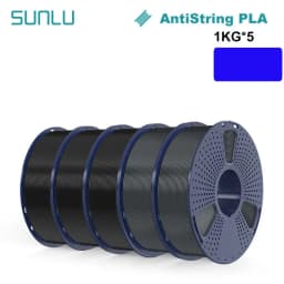 SUNLU 5KG 3D AntiString PLA/PLA Meta/High Speed PLA Filament 1.75mm 1KG/Roll 3D Printer Neatly Wound 3D Filament for 3D Printer