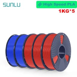 SUNLU 5KG 3D AntiString PLA/PLA Meta/High Speed PLA Filament 1.75mm 1KG/Roll 3D Printer Neatly Wound 3D Filament for 3D Printer