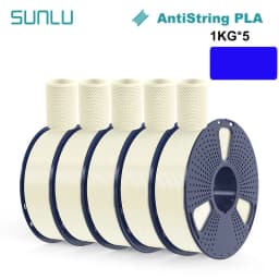 SUNLU 5KG 3D AntiString PLA/PLA Meta/High Speed PLA Filament 1.75mm 1KG/Roll 3D Printer Neatly Wound 3D Filament for 3D Printer