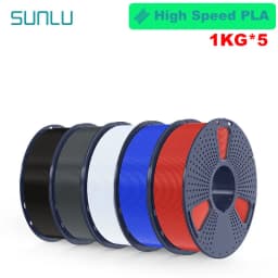 SUNLU 5KG 3D AntiString PLA/PLA Meta/High Speed PLA Filament 1.75mm 1KG/Roll 3D Printer Neatly Wound 3D Filament for 3D Printer