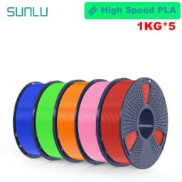 SUNLU 5KG 3D AntiString PLA/PLA Meta/High Speed PLA Filament 1.75mm 1KG/Roll 3D Printer Neatly Wound 3D Filament for 3D Printer