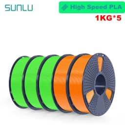 SUNLU 5KG 3D AntiString PLA/PLA Meta/High Speed PLA Filament 1.75mm 1KG/Roll 3D Printer Neatly Wound 3D Filament for 3D Printer