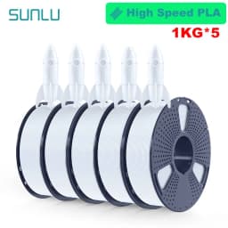 SUNLU 5KG 3D AntiString PLA/PLA Meta/High Speed PLA Filament 1.75mm 1KG/Roll 3D Printer Neatly Wound 3D Filament for 3D Printer
