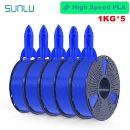 SUNLU 5KG 3D AntiString PLA/PLA Meta/High Speed PLA Filament 1.75mm 1KG/Roll 3D Printer Neatly Wound 3D Filament for 3D Printer