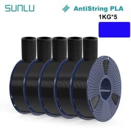 SUNLU 5KG 3D AntiString PLA/PLA Meta/High Speed PLA Filament 1.75mm 1KG/Roll 3D Printer Neatly Wound 3D Filament for 3D Printer
