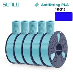 SUNLU 5KG 3D AntiString PLA/PLA Meta/High Speed PLA Filament 1.75mm 1KG/Roll 3D Printer Neatly Wound 3D Filament for 3D Printer