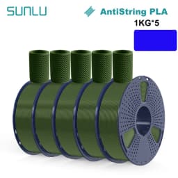 SUNLU 5KG 3D AntiString PLA/PLA Meta/High Speed PLA Filament 1.75mm 1KG/Roll 3D Printer Neatly Wound 3D Filament for 3D Printer