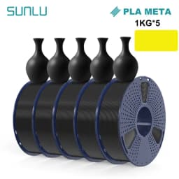 SUNLU 5KG 3D AntiString PLA/PLA Meta/High Speed PLA Filament 1.75mm 1KG/Roll 3D Printer Neatly Wound 3D Filament for 3D Printer