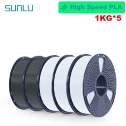 SUNLU 5KG 3D AntiString PLA/PLA Meta/High Speed PLA Filament 1.75mm 1KG/Roll 3D Printer Neatly Wound 3D Filament for 3D Printer