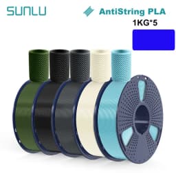 SUNLU 5KG 3D AntiString PLA/PLA Meta/High Speed PLA Filament 1.75mm 1KG/Roll 3D Printer Neatly Wound 3D Filament for 3D Printer