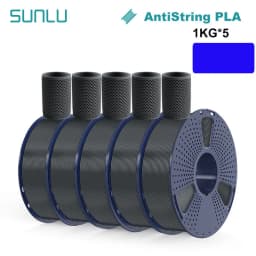 SUNLU 5KG 3D AntiString PLA/PLA Meta/High Speed PLA Filament 1.75mm 1KG/Roll 3D Printer Neatly Wound 3D Filament for 3D Printer