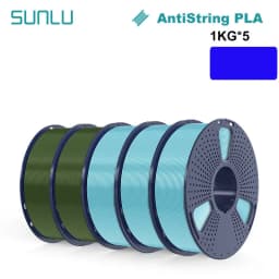 SUNLU 5KG 3D AntiString PLA/PLA Meta/High Speed PLA Filament 1.75mm 1KG/Roll 3D Printer Neatly Wound 3D Filament for 3D Printer