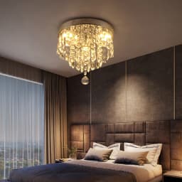 Modern Crystal Ceiling Lamp Luxury Led Pendant Lighting Living Dining Room Silver Fixtures Home Decor Hanging Chandelier Bedroom