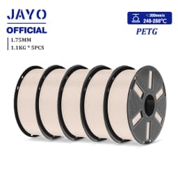 JAYO PETG Filamanet 1.75MM 5Rolls/set 3D Printer Filament PETG Neatly Wound 3D Printing Material For FDM 3D Printer