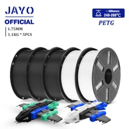 JAYO PETG Filamanet 1.75MM 5Rolls/set 3D Printer Filament PETG Neatly Wound 3D Printing Material For FDM 3D Printer