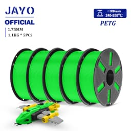 JAYO PETG Filamanet 1.75MM 5Rolls/set 3D Printer Filament PETG Neatly Wound 3D Printing Material For FDM 3D Printer