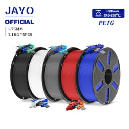 JAYO PETG Filamanet 1.75MM 5Rolls/set 3D Printer Filament PETG Neatly Wound 3D Printing Material For FDM 3D Printer