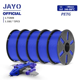 JAYO PETG Filamanet 1.75MM 5Rolls/set 3D Printer Filament PETG Neatly Wound 3D Printing Material For FDM 3D Printer