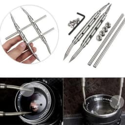 Camera Lens Repair Spanner Disassemble Wrench Open Tool Universal Adjustable for 10-130mm Len DSLR SLR Camera Repair Accessories