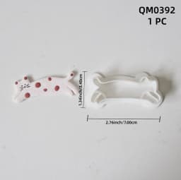 1pc Cat Shape Polymer Clay Cutter Mold Large Size Soft Pottery Clay Earring Pendant Make Tools Pet Biscuits Mold Hairpin Mold