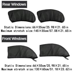 Car SUV Special Car Sun Visor Anti-Mosquito Insulation UV Glass Sunscreen Net