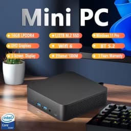 Mini Computer Intel Core i3-6100U/N150 16GB DDR4 1TB SSD PC Gamer PC Dual WIFI 6 BT5.2 4K HD Mini Gaming Pc Desktop