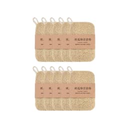 Natural Loofah Sponge Dish Scrubber Vegetable Fiber Reusable Eco Friendly Oil Stain Remover With Hanging Rope Kitchen Cleaning