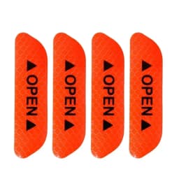 4PCS Reflective Car Door Sticker Safety Opening Warning Reflector Tape Decal Car Accessories Exterior Interior Reflector Sticker