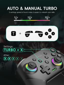DATA FROG S80 Pro 2PCS Wireless Game Controller For Switch 2 / Switch OLED / Switch Lite Console Gamepad For PC