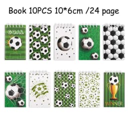 20pcs Soccer Pencil and Notebook Set for Kids Boys Sports Theme Birthday Party Favors Pinata Filler School Reward Christmas Gift