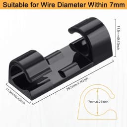 Cable Clips Organizer Drop Wire Holder Cord Management Self-Adhesive Cables Manager Fixed Clamp Wire Winder For Home Office Car