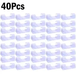 Cable Clips Organizer Drop Wire Holder Cord Management Self-Adhesive Cables Manager Fixed Clamp Wire Winder For Home Office Car