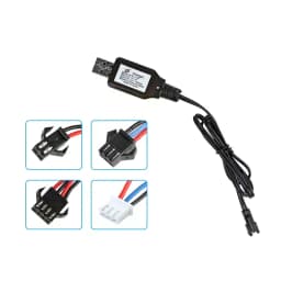 1PC 7.4V (3.7V X2) Charger SM-2P/3P SM-4P Reverse XH-3P/4P Li-ion Battery Electric RC Toys Car Boat USB Charge