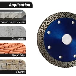 105/115/125mm Turbo Diamond Saw Blade Dry Cutting Disc for Granite Marble Stoneware Ceramic Sharp Durable Efficient Cutting Tool