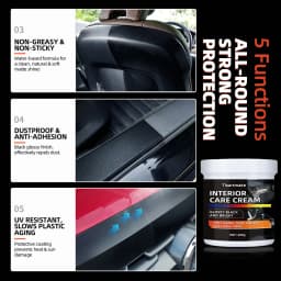 400g Heavy-Duty Car Plastic Renovator Wax - Fast-Acting Scratch Repair, Restores & Protects Car Bumpers, Interiors, Dashboard