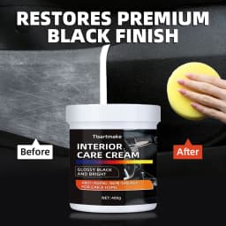400g Heavy-Duty Car Plastic Renovator Wax - Fast-Acting Scratch Repair, Restores & Protects Car Bumpers, Interiors, Dashboard