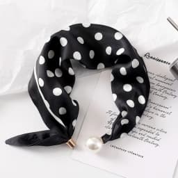 Elegant Pearl Tail Magnetic Clasp Scarf 2025 Summer New Versatile Breathable Fashion Artistic Accessory Neck Wrap Scarves Gifts