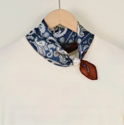 Elegant Pearl Tail Magnetic Clasp Scarf 2025 Summer New Versatile Breathable Fashion Artistic Accessory Neck Wrap Scarves Gifts