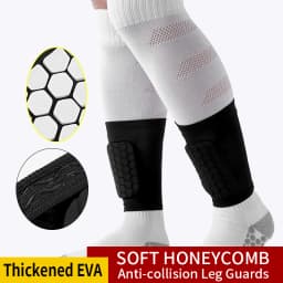 Mini Football Shin Guard Covers - Built-in Mini Shin Guard Covers, Suitable for Men, Women and Teenagers - Small Shin Guards